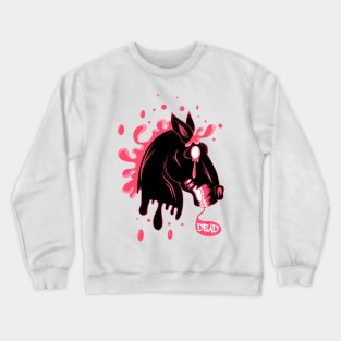 dead black horse Crewneck Sweatshirt